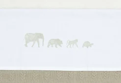 Jollein Baby Ledikantlaken 120X150Cm Animals - Olive Green Hot