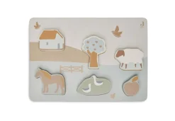 Jollein Houten Puzzel 28X10X2Cm Farm Houten Legpuzzel 6 Stukjes^ Puzzels