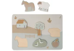 Jollein Houten Puzzel 28X10X2Cm Farm Houten Legpuzzel 6 Stukjes^ Puzzels
