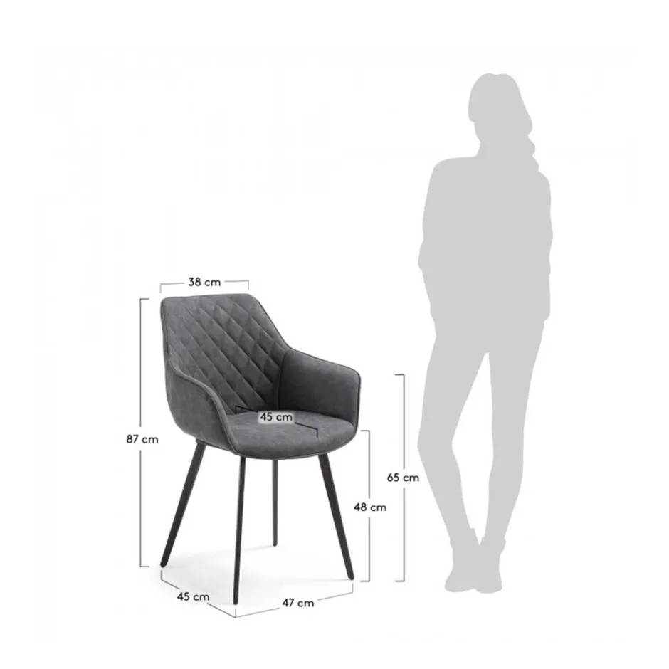 Kave Home Eetkamerstoel Amira (Set Van 2) New