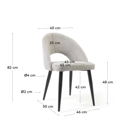 Kave Home Eetkamerstoel (Set Van 2) Mael New