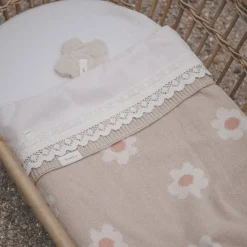Koeka Crochet Baby Wieglaken 80X100 Cm Milky Discount