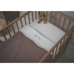 Koeka Falling Leaves Baby Wieglaken 80X100 Cm Wit Best