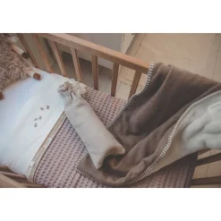 Koeka Falling Leaves Baby Ledikantlaken 110X140 Cm Wit Clearance