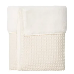 Koeka Oslo Plaid Wafel/Teddy 140X200 Cm Natural/Pebble (140X200 Cm) Online