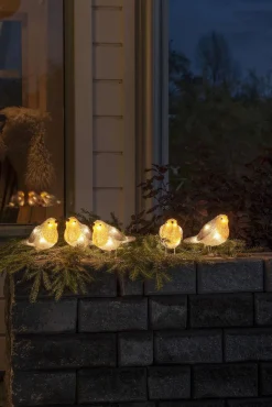 Konstsmide Kerstlichtsnoer Vogels (400 Cm) (5 Vogels) (40 Led) (Rood) Outlet