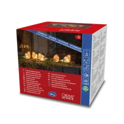 Konstsmide Kerstlichtsnoer Vogels (400 Cm) (5 Vogels) (40 Led) (Rood) Outlet