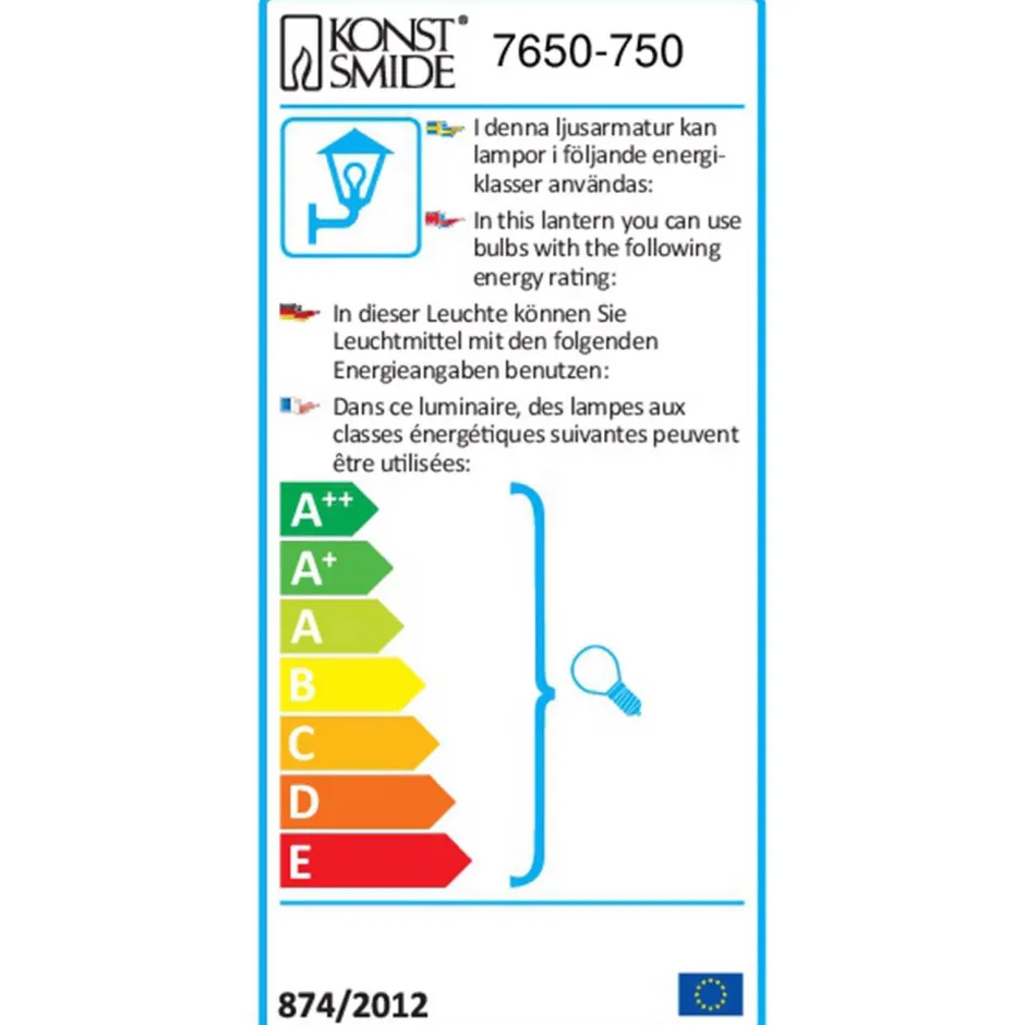 Konstsmide Wandlamp/Plafonniere Elmas 230 V^ Buitenlampen