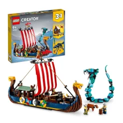 LEGO Creator Vikingschip En De Midgaardslang 31132^ Lego