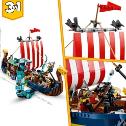 LEGO Creator Vikingschip En De Midgaardslang 31132^ Lego