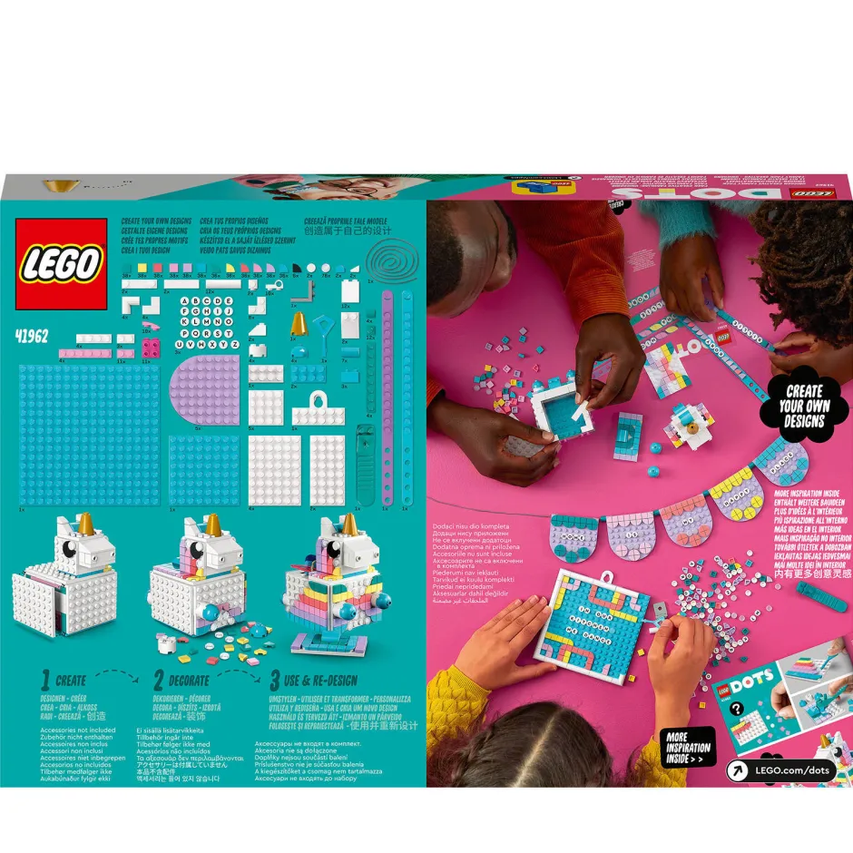 LEGO Dots Eenhoorn Creatieve Gezinsset 41962^ Lego