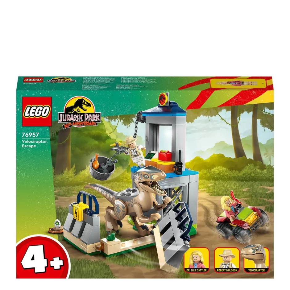 LEGO Jurassic World Velociraptor Ontsnapping 76957^ Bouwspeelgoed