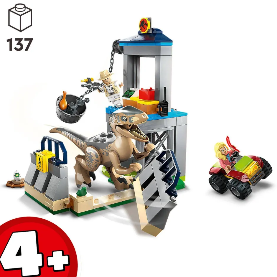 LEGO Jurassic World Velociraptor Ontsnapping 76957^ Bouwspeelgoed