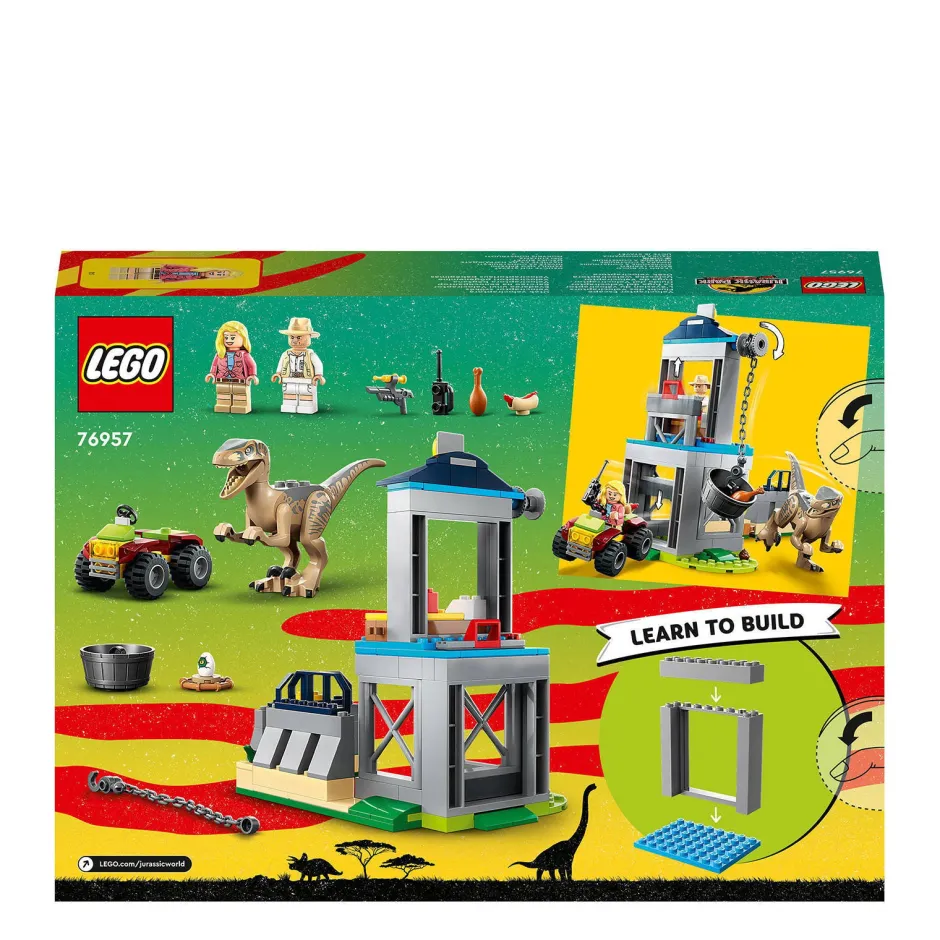 LEGO Jurassic World Velociraptor Ontsnapping 76957^ Bouwspeelgoed