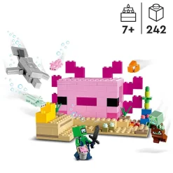 LEGO Minecraft Het Axolotlhuis 21247^ Bouwspeelgoed
