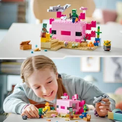 LEGO Minecraft Het Axolotlhuis 21247^ Bouwspeelgoed
