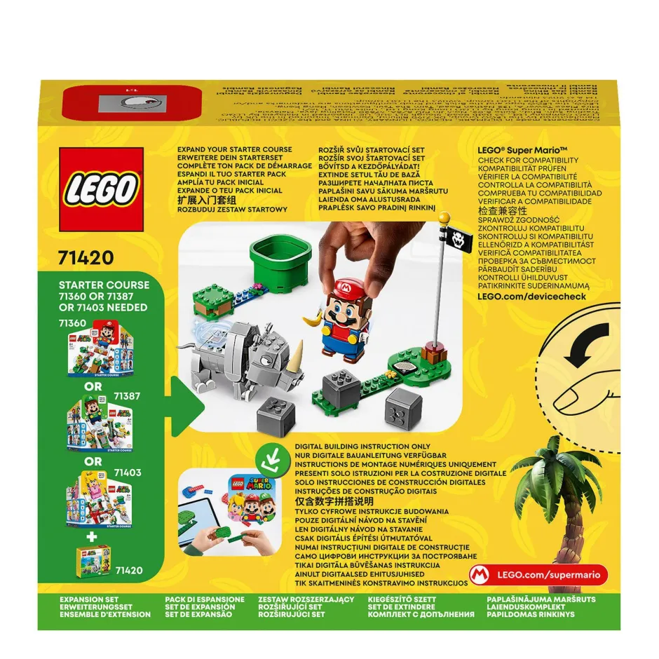LEGO Super Mario Uitbreidingsset: Rambi De Neushoorn 71425^ Bouwspeelgoed