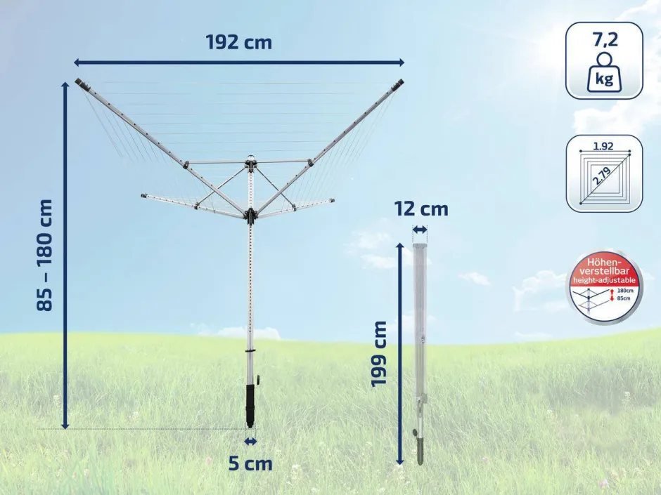 Leifheit Droogmolen Lino Lift 600 Quick Start (Evo) Online