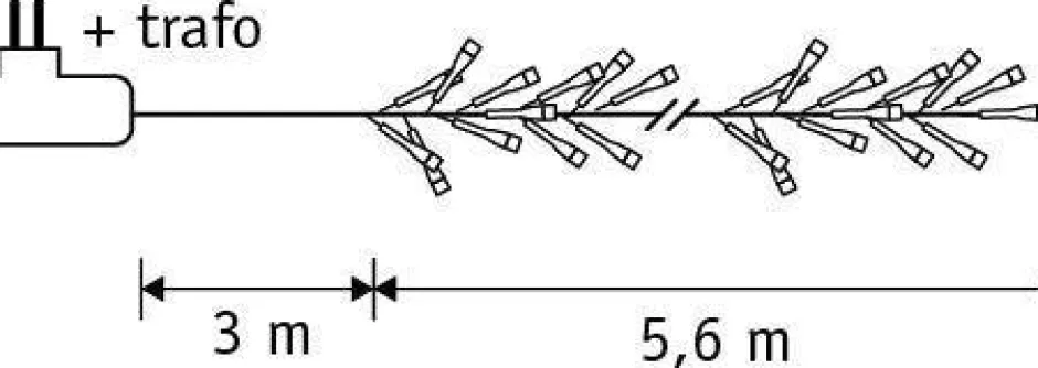 Luca Lighting Verlichtingssnoer Kerst Cluster (L560 Cm, 768 Led) Sale