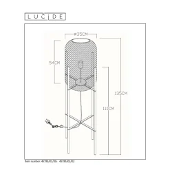 Lucide Vloerlamp Mesh Online
