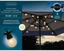 Lumineo Led Parasol Partylight Buiten Met Stekker^ Buitenlampen