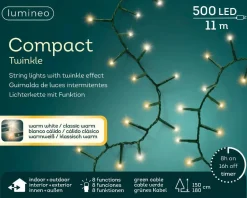 Lumineo Verlichtingssnoer Met Twinkel (500 Led) Clearance
