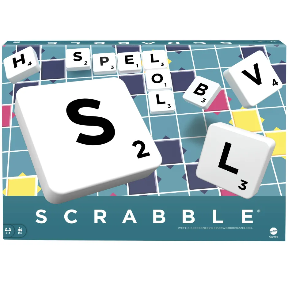 Mattel Y9599 Scrabble Original^ Houten Speelgoed