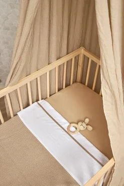 Meyco Baby Ledikantlaken Bies 100X150Cm Sand Outlet