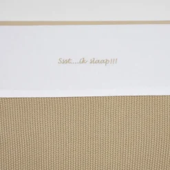 Meyco Baby Ledikantlaken Ssst...Ik Slaap!! 100X150 Sand New