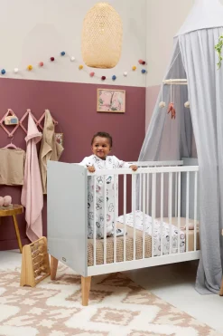 Meyco Baby Ledikantlaken Animal/Uni - Set Van 2 100X150 Cm Wit/Multi Online