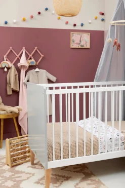 Meyco Baby Ledikantlaken Animal/Uni - Set Van 2 100X150 Cm Wit/Multi Online