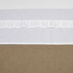 Meyco Baby Wieglaken Ruffle 75X100 White
