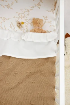 Meyco Baby Wieglaken Ruffle 75X100 White