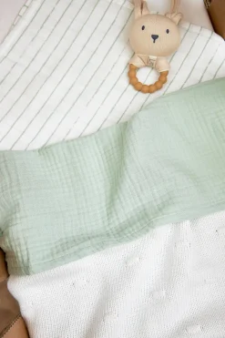 Meyco Hydrofiele Baby Ledikantlaken 100X150Cm Soft Green Online