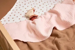 Meyco Hydrofiele Baby Wieglaken 75X100 Cm Soft Pink Best