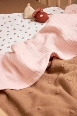 Meyco Hydrofiele Baby Wieglaken 75X100 Cm Soft Pink Best