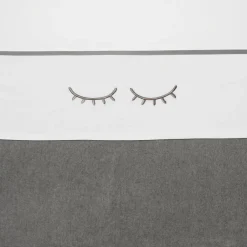 Meyco Sleepy Eyes Wieglaken 75X100 Cm Grijs
