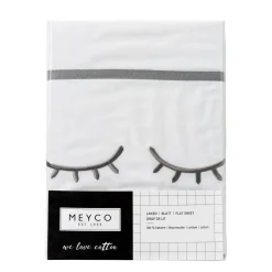 Meyco Sleepy Eyes Wieglaken 75X100 Cm Grijs