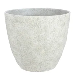 Mica Decorations Bravo Bloempot Rond Lichtgrijs Slate - (H32,5Xo38 Cm)^ Bloempotten