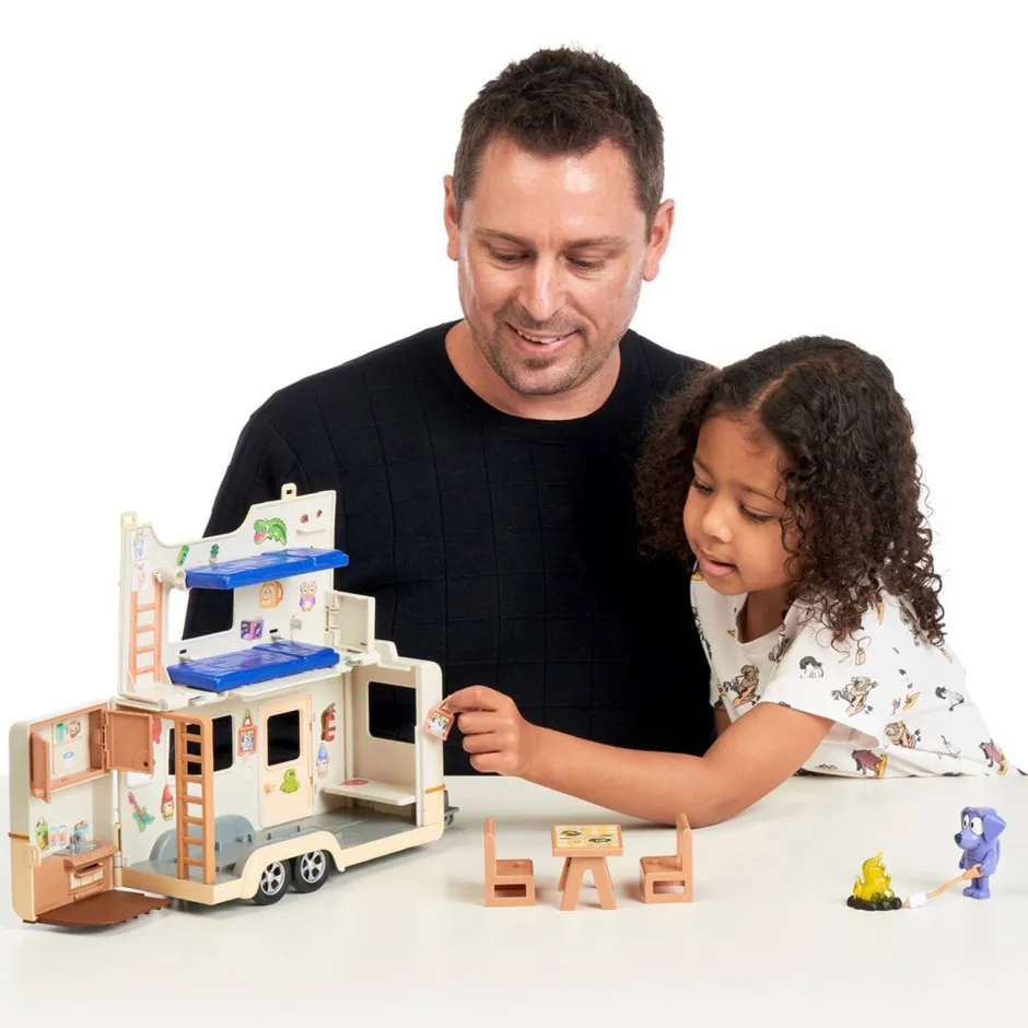 Moose Toys Bluey Kampeeravonturen Speelset^ Speelgoedvoertuigen
