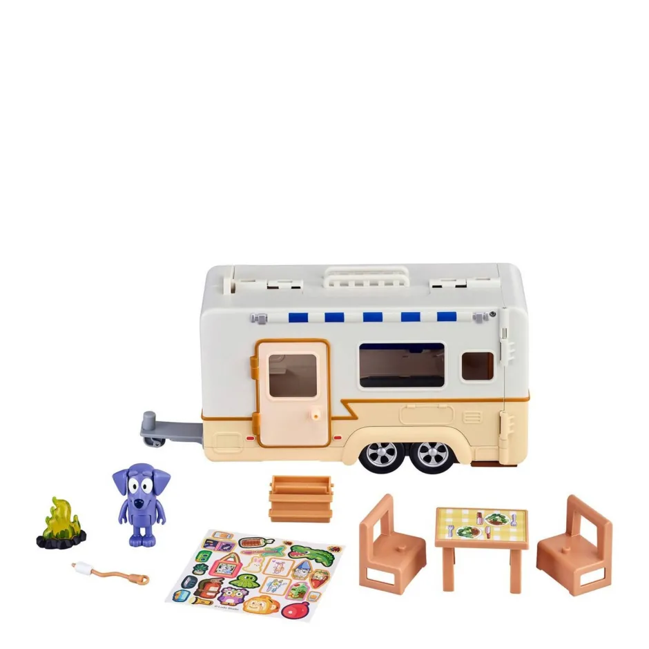 Moose Toys Bluey Kampeeravonturen Speelset^ Speelgoedvoertuigen