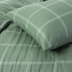 NOUS Living Katoenen Dekbedovertrek 2 Persoons Line Check (200X220 Cm) Sale