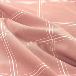 NOUS Living Katoenen Dekbedovertrek Lits-Jumeaux Line Check (240X220 Cm) Best