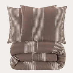 NOUS Living Katoenen Dekbedovertrek 2 Persoons Wide Stripe (200X220 Cm) New