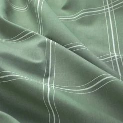 NOUS Living Katoenen Dekbedovertrek Lits-Jumeaux Line Check (240X220 Cm) Outlet