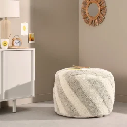 NOUS Living Poef Stripe Hot