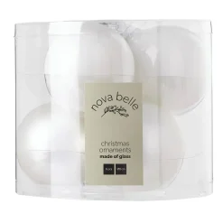 Nova Belle Kerstbal (Set Van 6) (O8 Cm) Hot