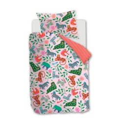 Oilily Katoenen Dekbedovertrek Baby Happy Zoo (100X135 Cm) Outlet