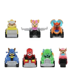 Paw Patrol The Mighty Movie 7-Delige Pup Squad Racers Cadeauset^ Speelgoedvoertuigen