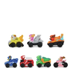 Paw Patrol The Mighty Movie 7-Delige Pup Squad Racers Cadeauset^ Speelgoedvoertuigen
